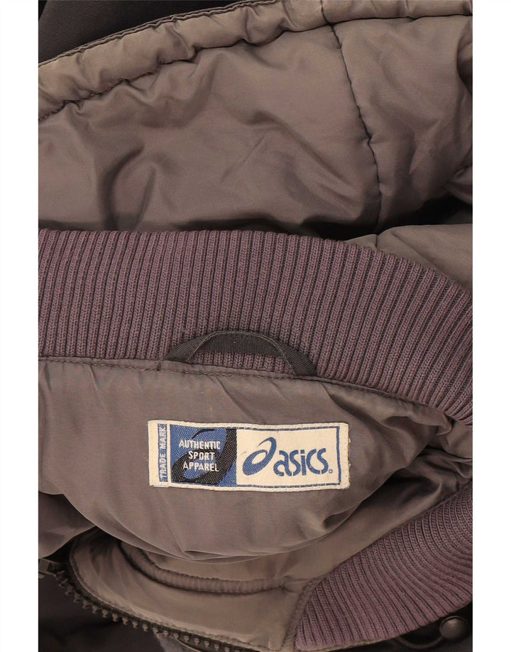 Jaqueta Parka Asics Masculina com Capuz UK 40 Grande Preto