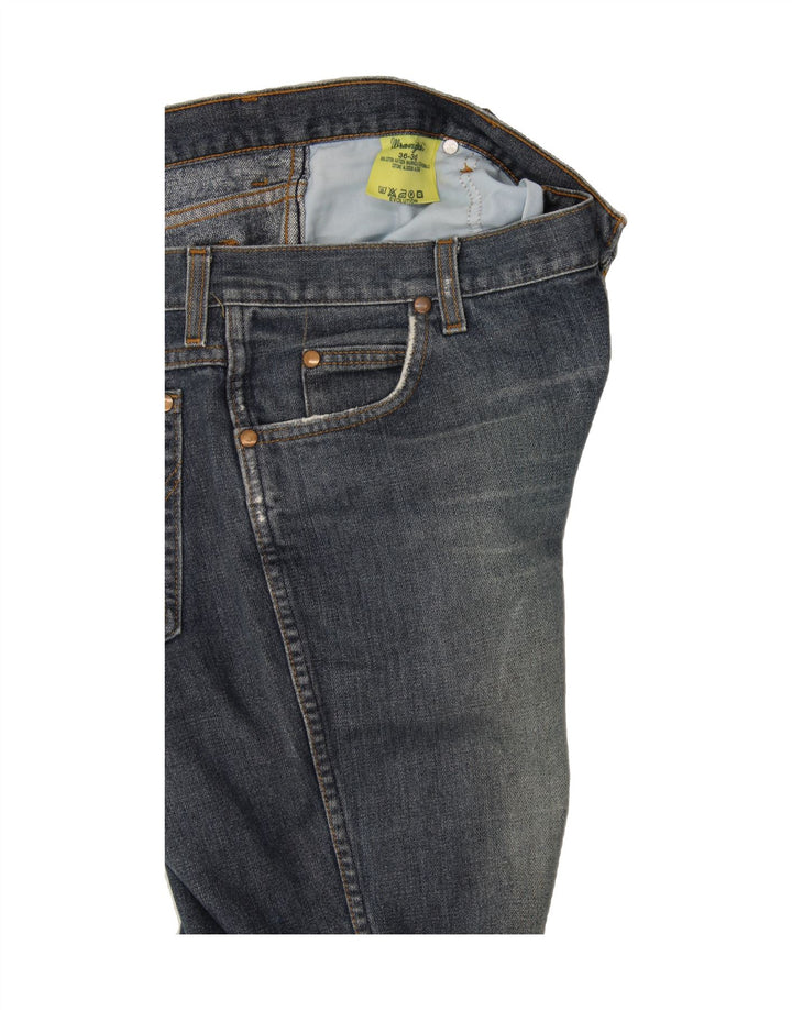 WRANGLER Masculino Evolution Straight Jeans W36 L36 Azul Algodão