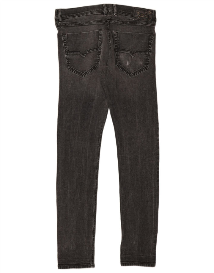 Jeans Slim Masculino Diesel W32 L32 Algodão Cinza