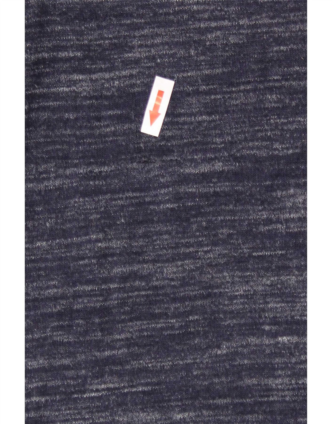 Top feminino Marks & Spencer manga comprida Reino Unido 10 pequeno azul marinho manchado