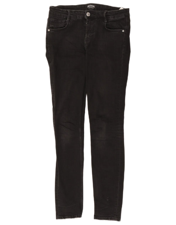 Calça jeans skinny feminina ZARA EU 36 XS W26 L28 algodão preto
