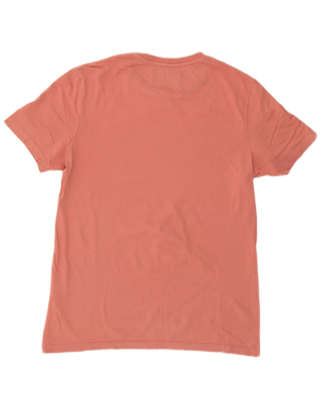 LYLE & SCOTT Mens T-Shirt Top Small Pink Cotton