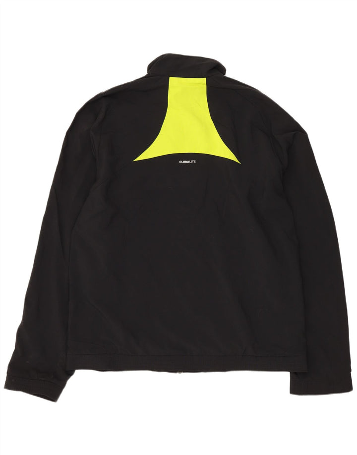 Adidas Mens Climalite Tracksuit Top Jacket UK 40/42 Médio Preto Poliéster