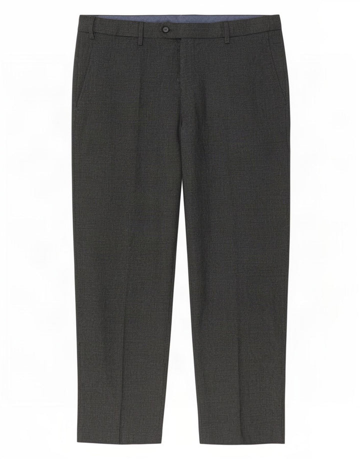 Calça masculina de terno regular Marks & Spencer W38 L29 cinza Houndstooth