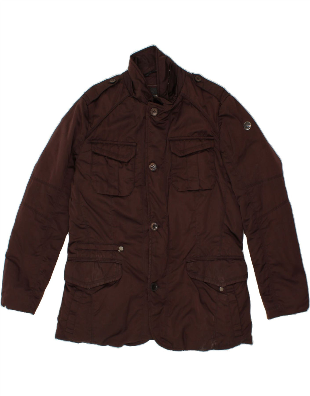 Jaqueta acolchoada militar masculina GEO SPIRIT IT 56 3XL poliéster marrom