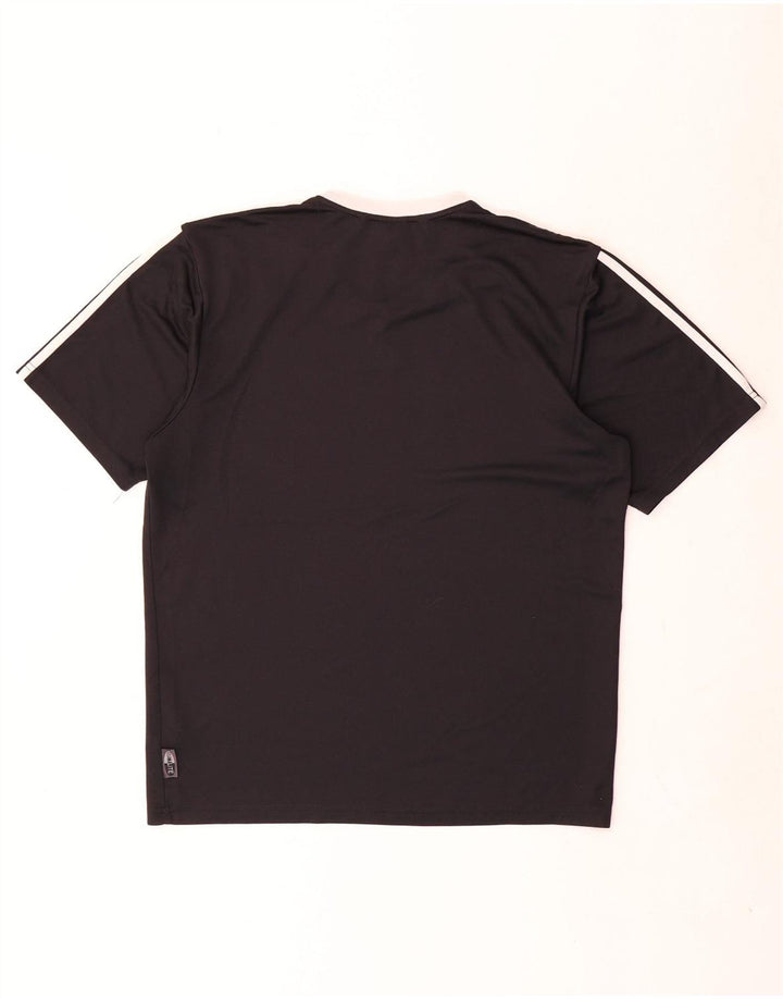 Adidas Mens Climalite Camiseta Top Pequeno Poliéster Preto