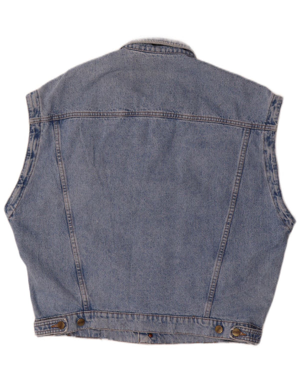 Colete jeans masculino Quarry UK 42 XL azul