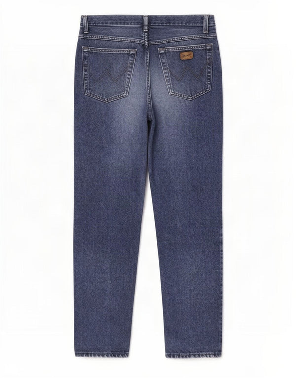 Wrangler Womens High Waist Straight Jeans W32 L32 Blue Cotton