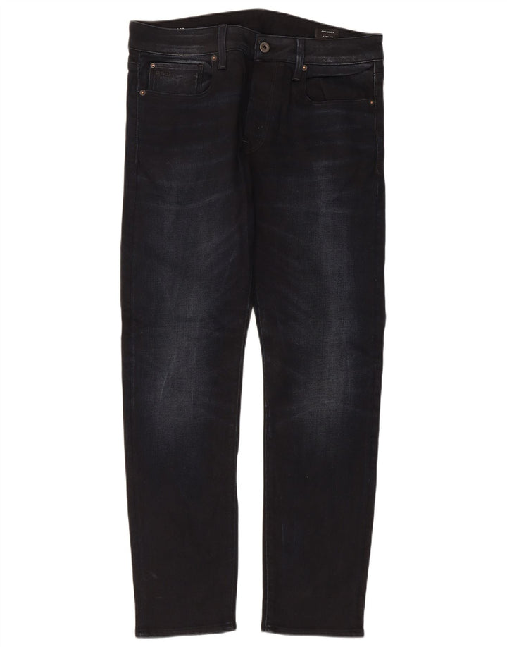 G-Star Masculino Slim Jeans W32 L30 Algodão Preto