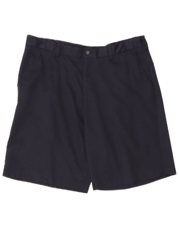 Izod Mens Chino Shorts W36 Grande Poliéster Azul Marinho