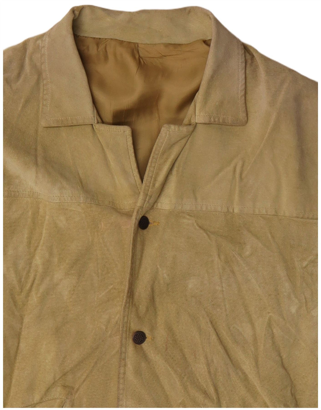 Jaqueta masculina de camurça Colombus UK 38 amarelo médio