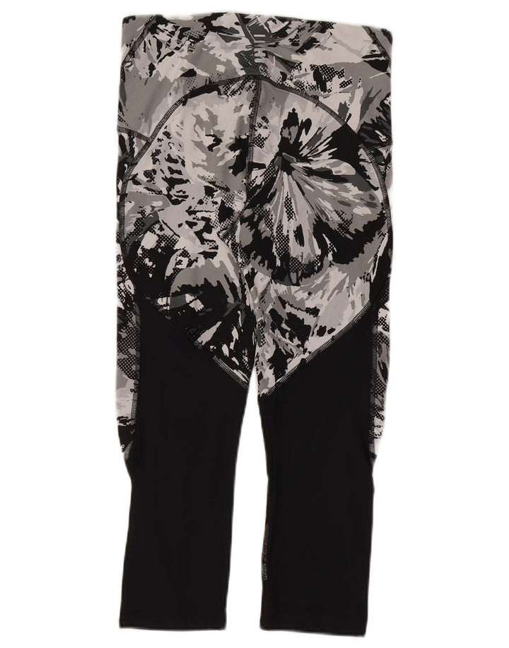 Under Armour Womens Crop Abstract Pattern Leggings Reino Unido 14 Médio Cinza
