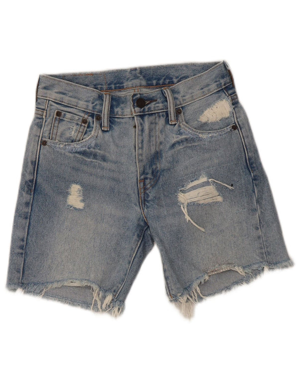 Shorts jeans Levi's Boys 505 Distressed 5-6 anos W23 algodão azul