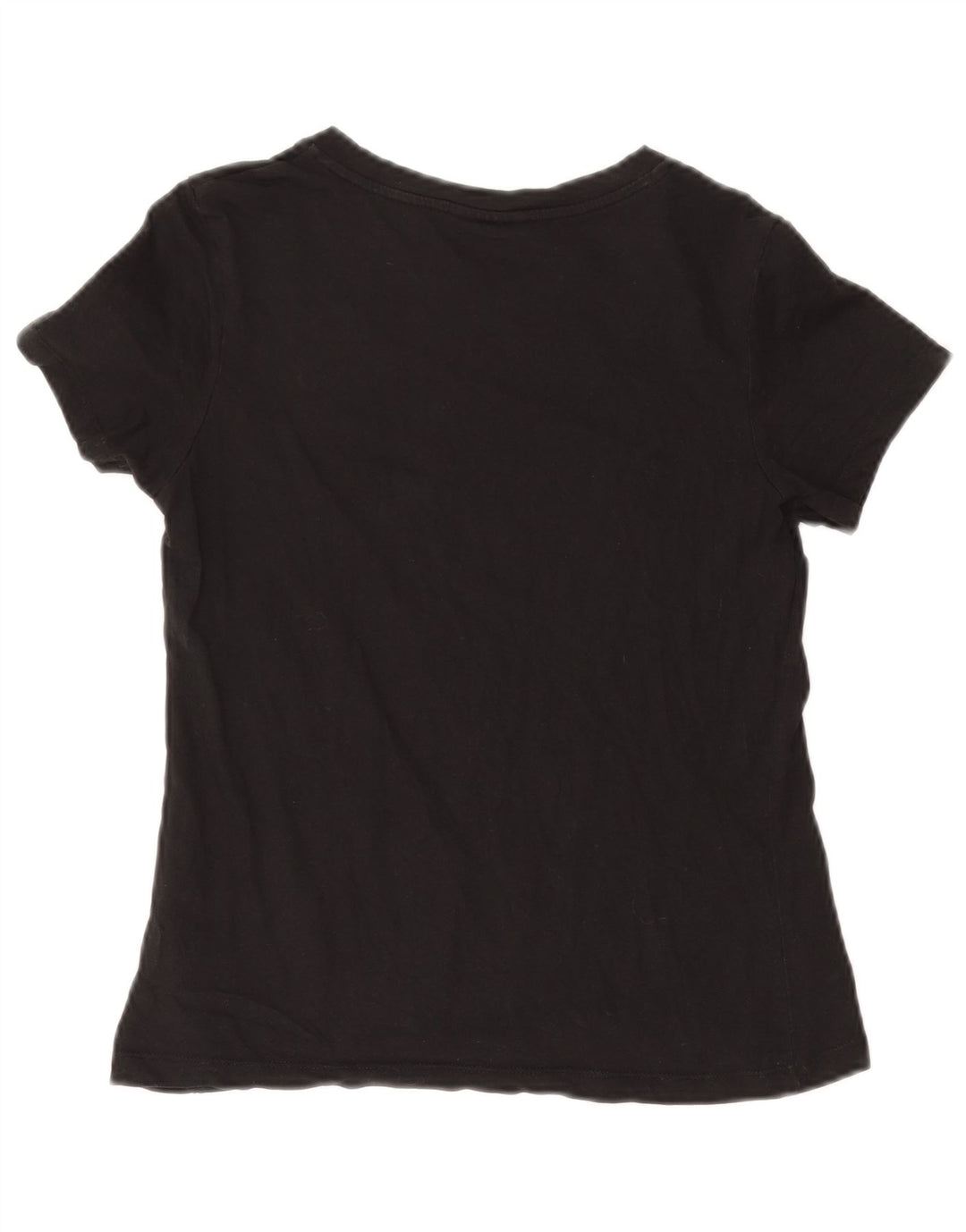 Camiseta feminina CALVIN KLEIN com estampa gráfica UK 12 algodão preto médio