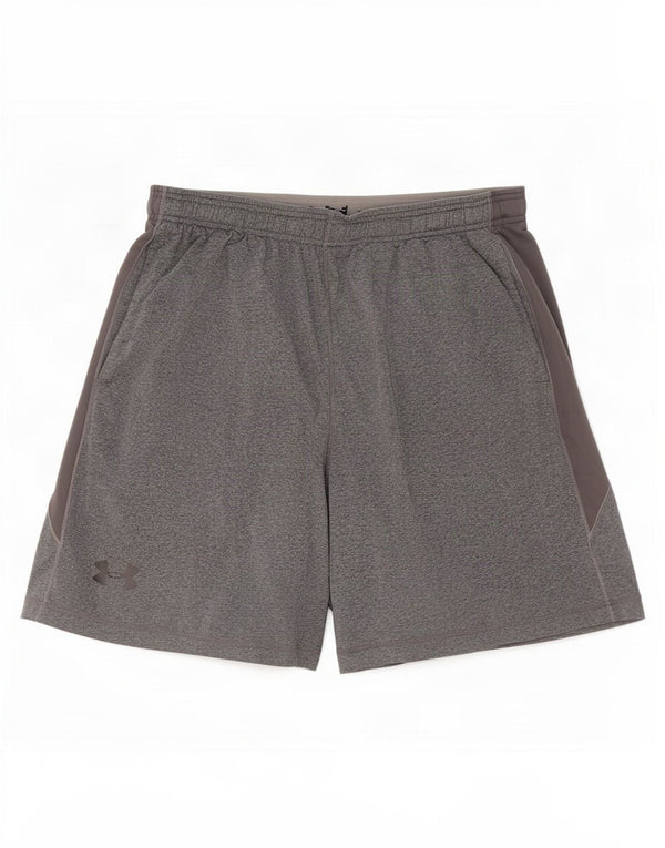 Under Armour Mens Heat Gear Sport Shorts XL cinza manchado