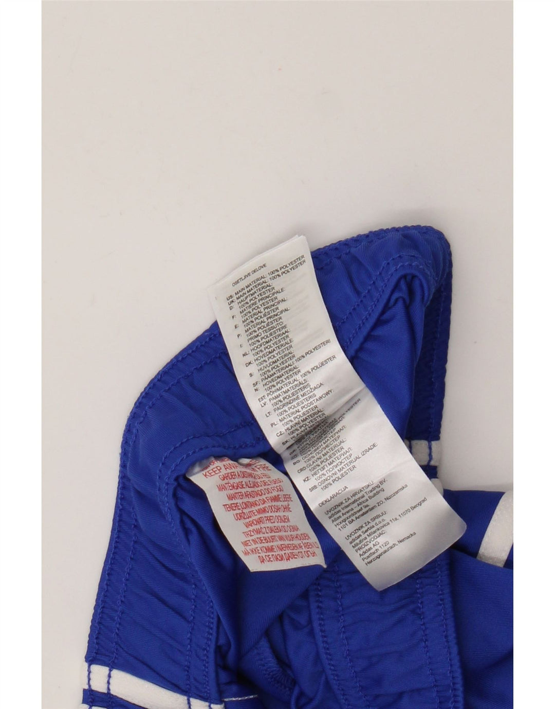 Calções desportivos Adidas Boys Climalite 11-12 anos azul poliéster
