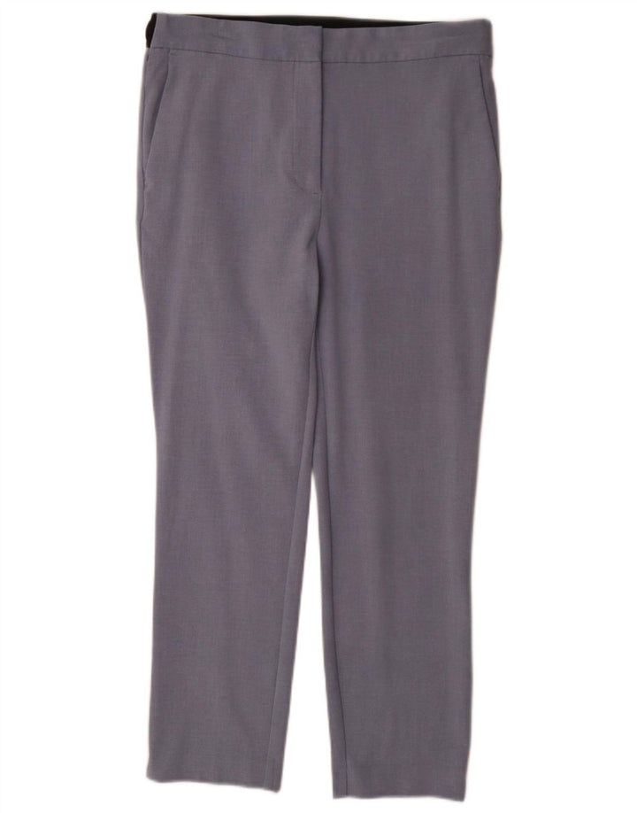 Calça Chino Reta Feminina Zara XL W32 L27 Azul Poliéster