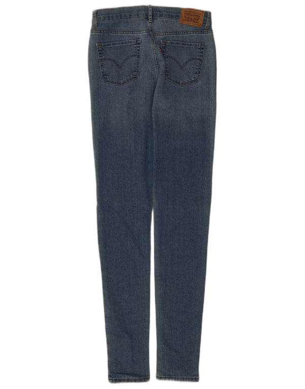 Jeans Levi's Girls 720 cintura alta super skinny 13-14 anos W26 L31 azul