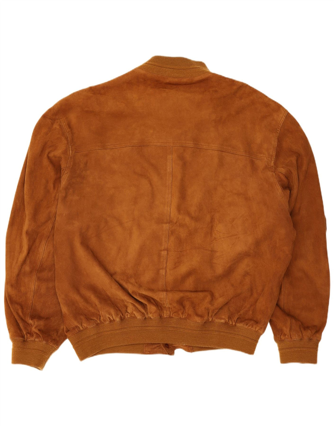 Jaqueta bomber masculina vintage de camurça IT 54 2XL couro bege