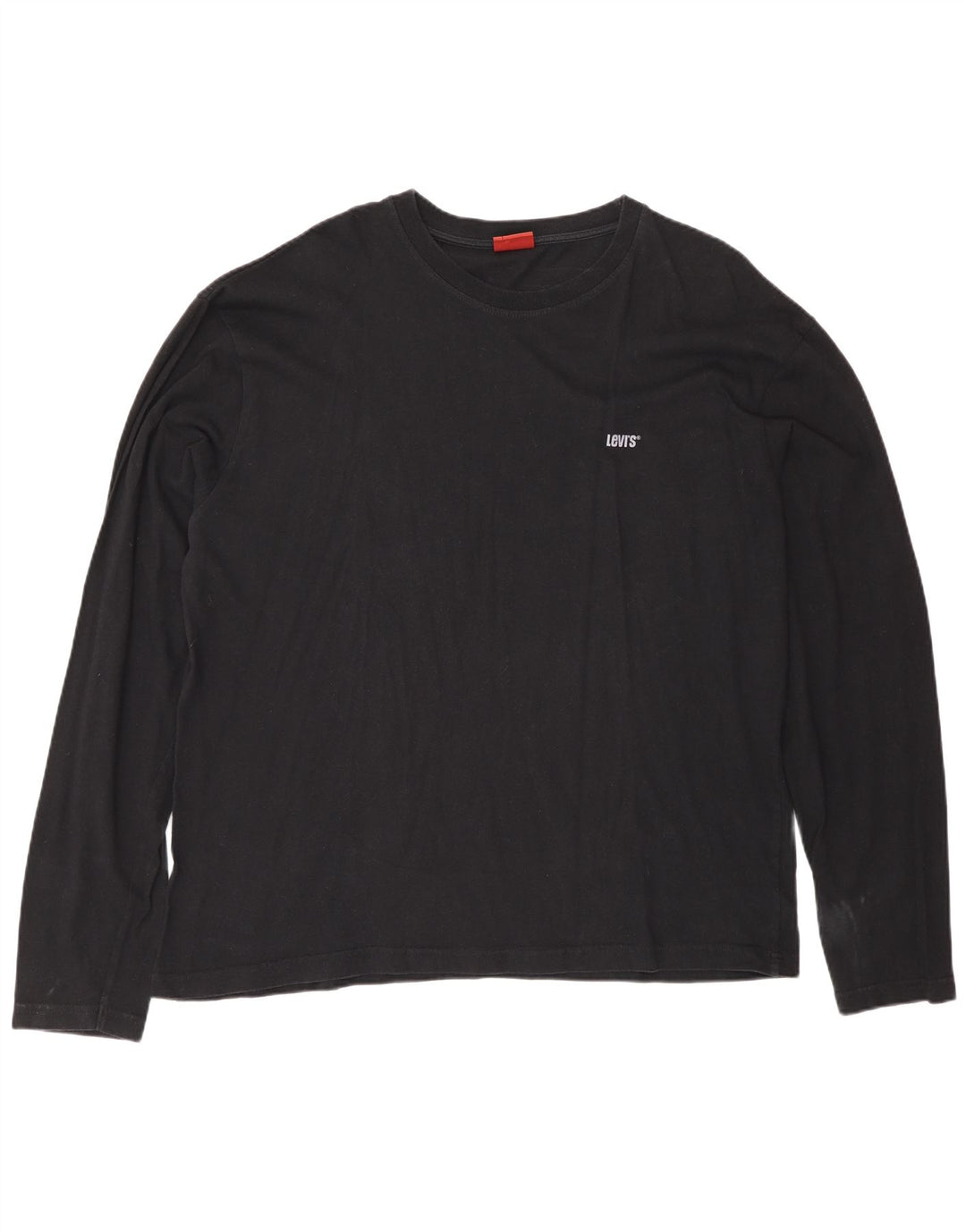 Top masculino Levi's manga comprida XL preto algodão