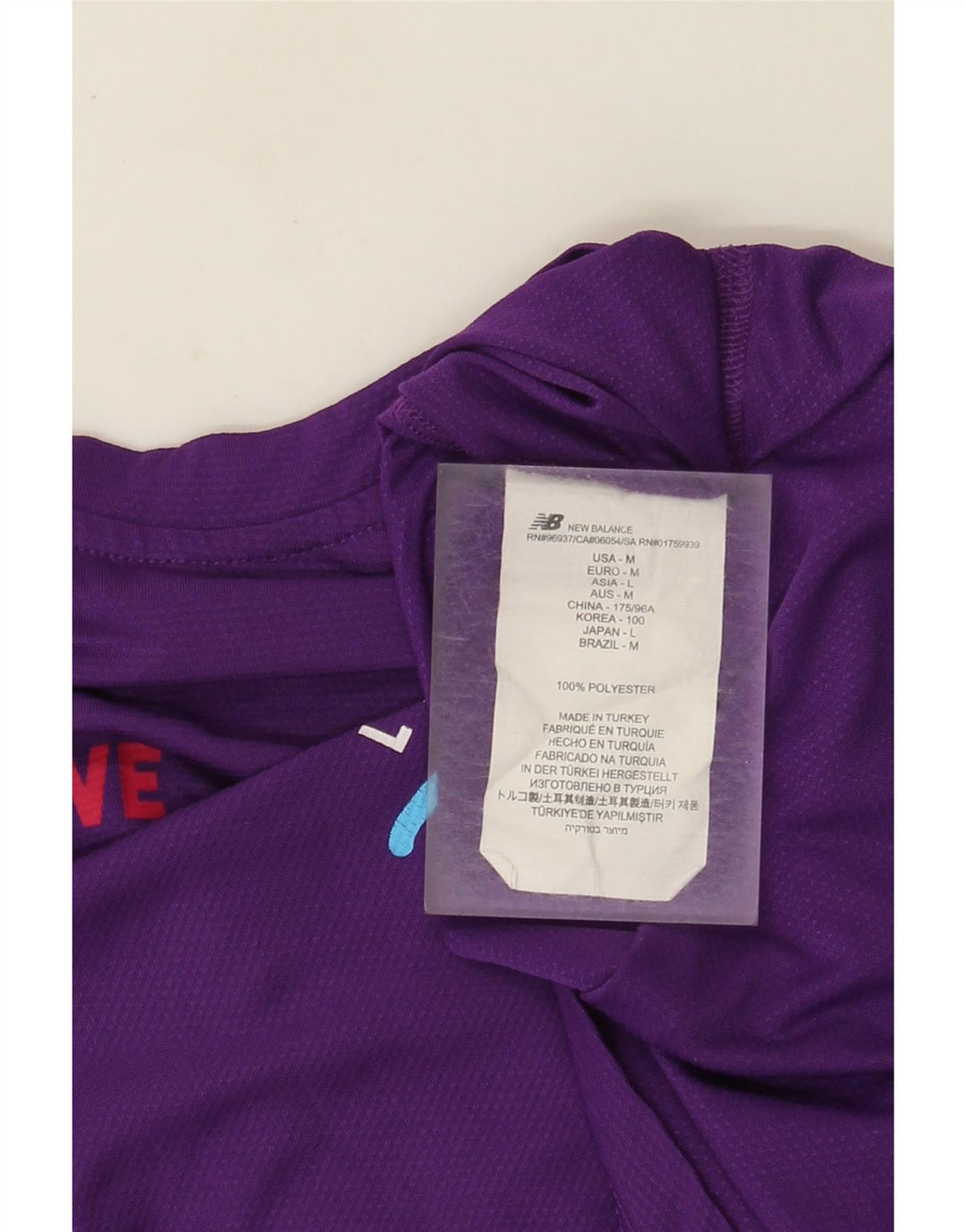 Camiseta gráfica masculina NEW BALANCE poliéster roxo médio