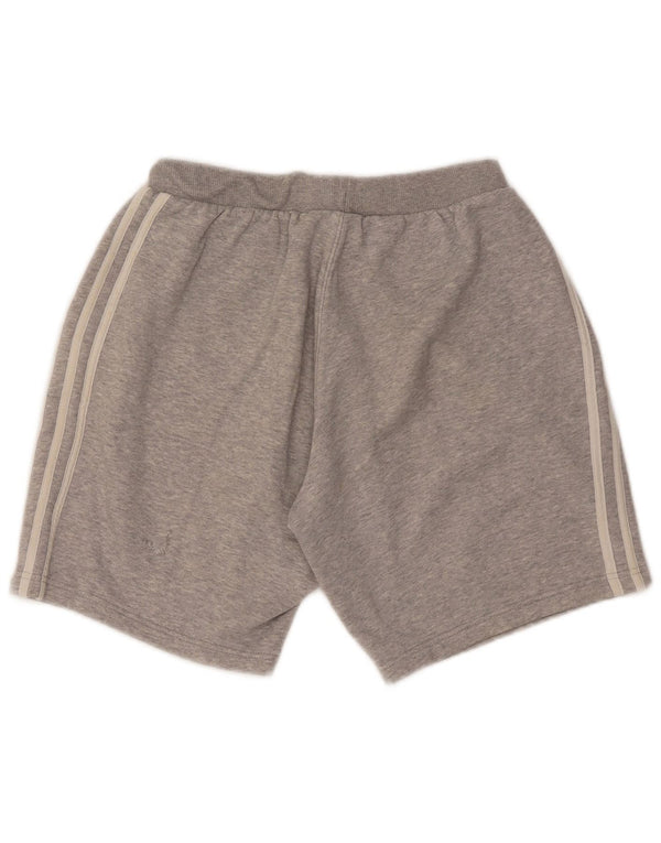 Shorts esportivos masculinos Adidas 15-16 anos XL cinza algodão