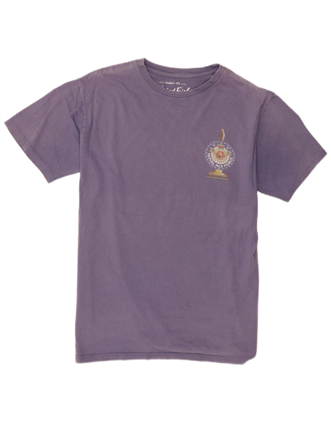 Camiseta gráfica masculina Weird Fish Top grande algodão roxo