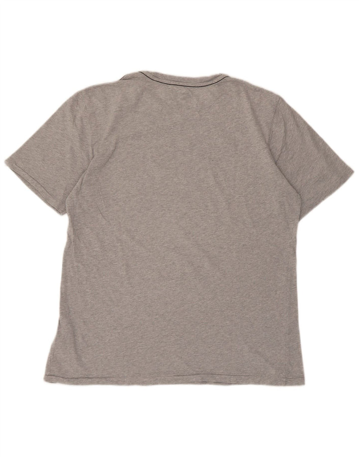 Camiseta gráfica masculina Levi's Top algodão manchado cinza médio