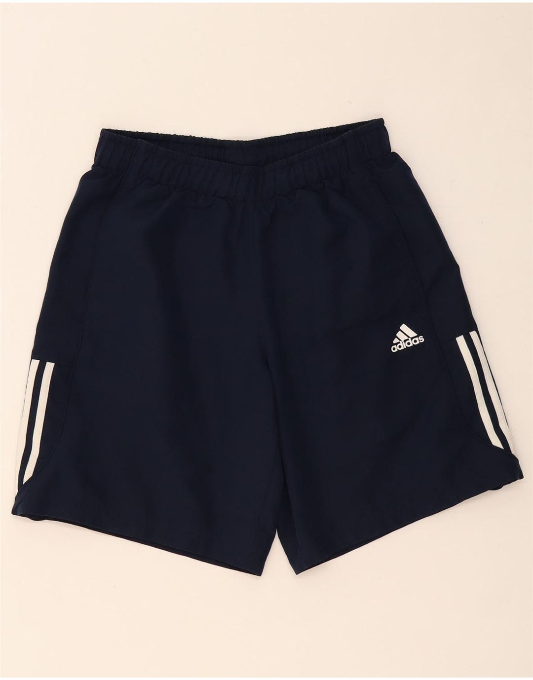 Shorts esportivos masculinos ADIDAS Climalite médio azul marinho poliéster