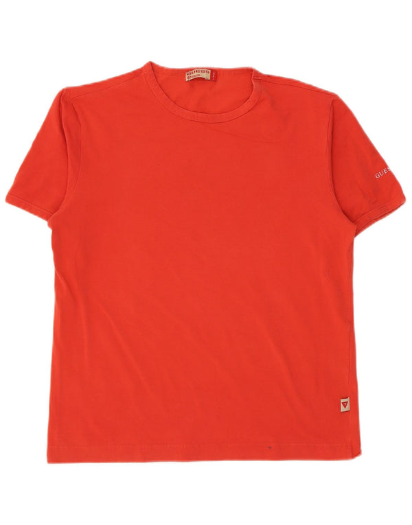 Camiseta feminina Guess UK 18 XL algodão vermelho