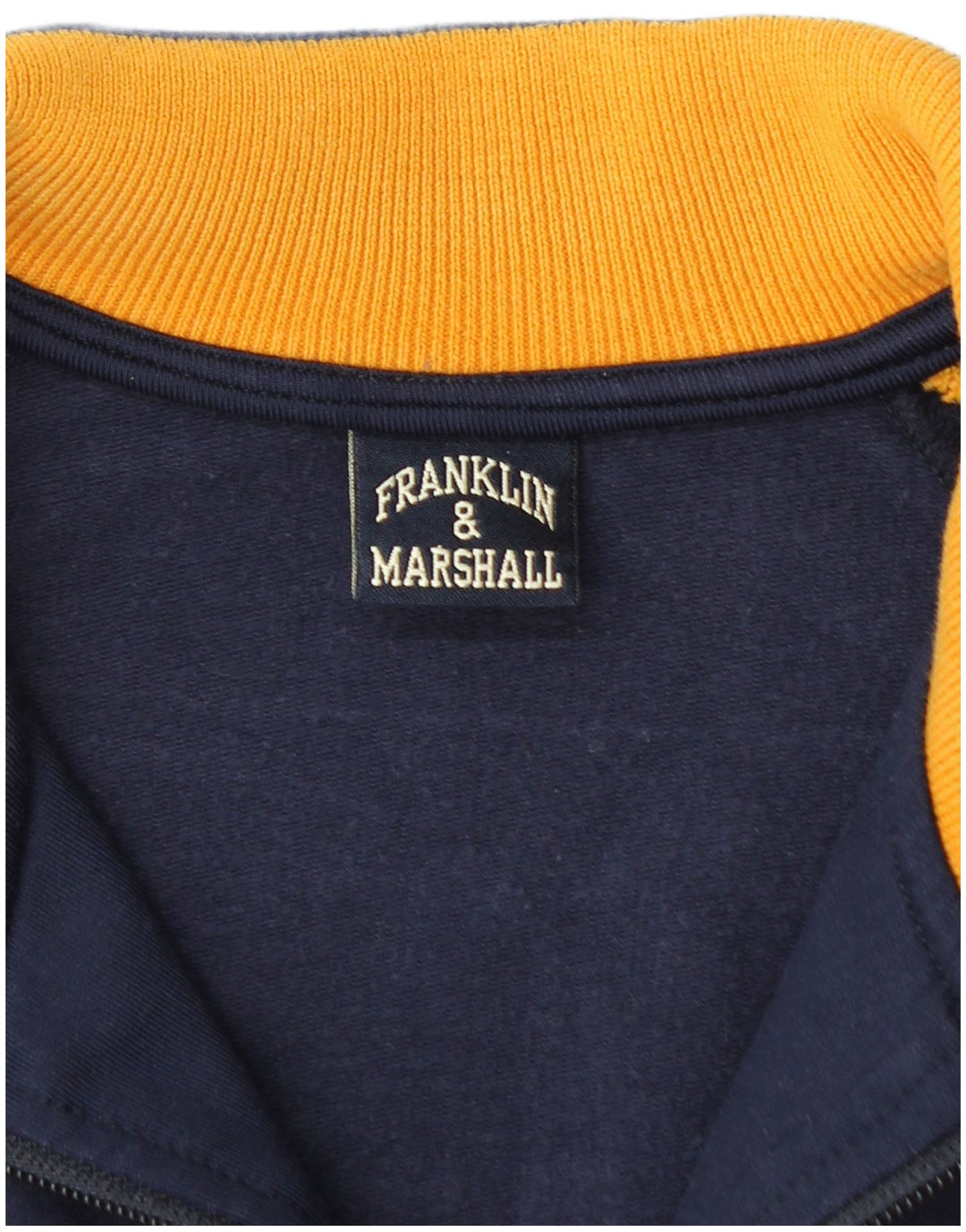Jaqueta masculina de agasalho Franklin & Marshall pequeno bloco colorido azul marinho
