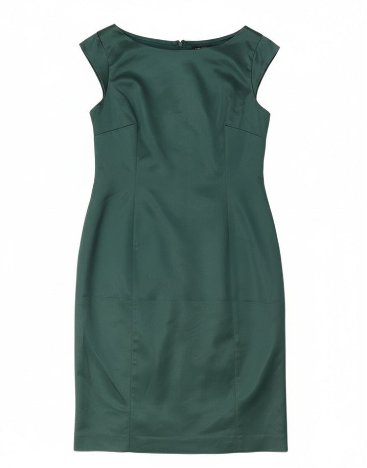 Vestido bainha feminino Coast UK 16 grande acetato verde