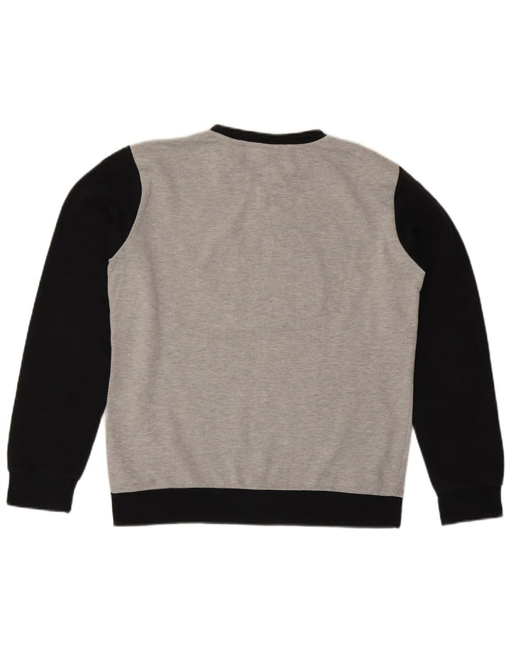 Suéter gráfico Rip Curl Boys Graphic 15-16 anos cinza colorblock algodão