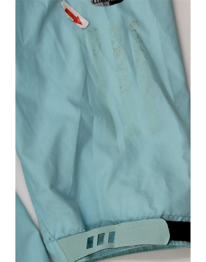 Adidas Womens Clima Proof Hooded Rain Jacket UK 16 Grande Azul Poliéster