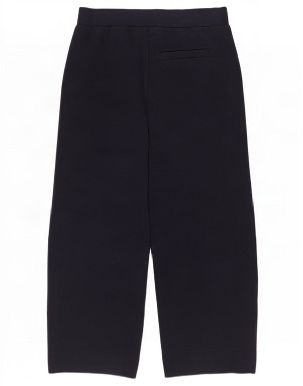 Calça de treino feminina Marks & Spencer Autograph Reino Unido 12 médio azul marinho