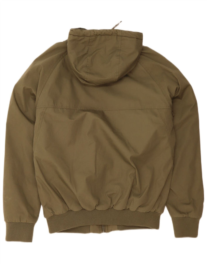 Jaqueta bomber masculina com capuz Volcom UK 38 poliéster cáqui médio