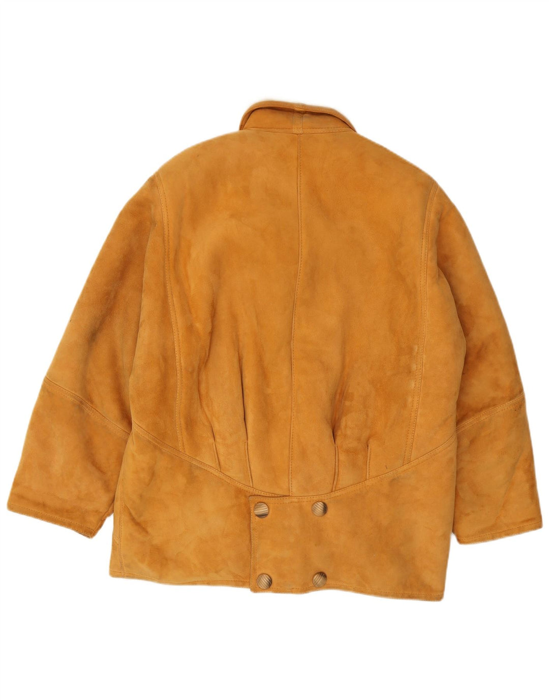 Jaqueta feminina vintage de shearling IT 46 grande marrom shearling