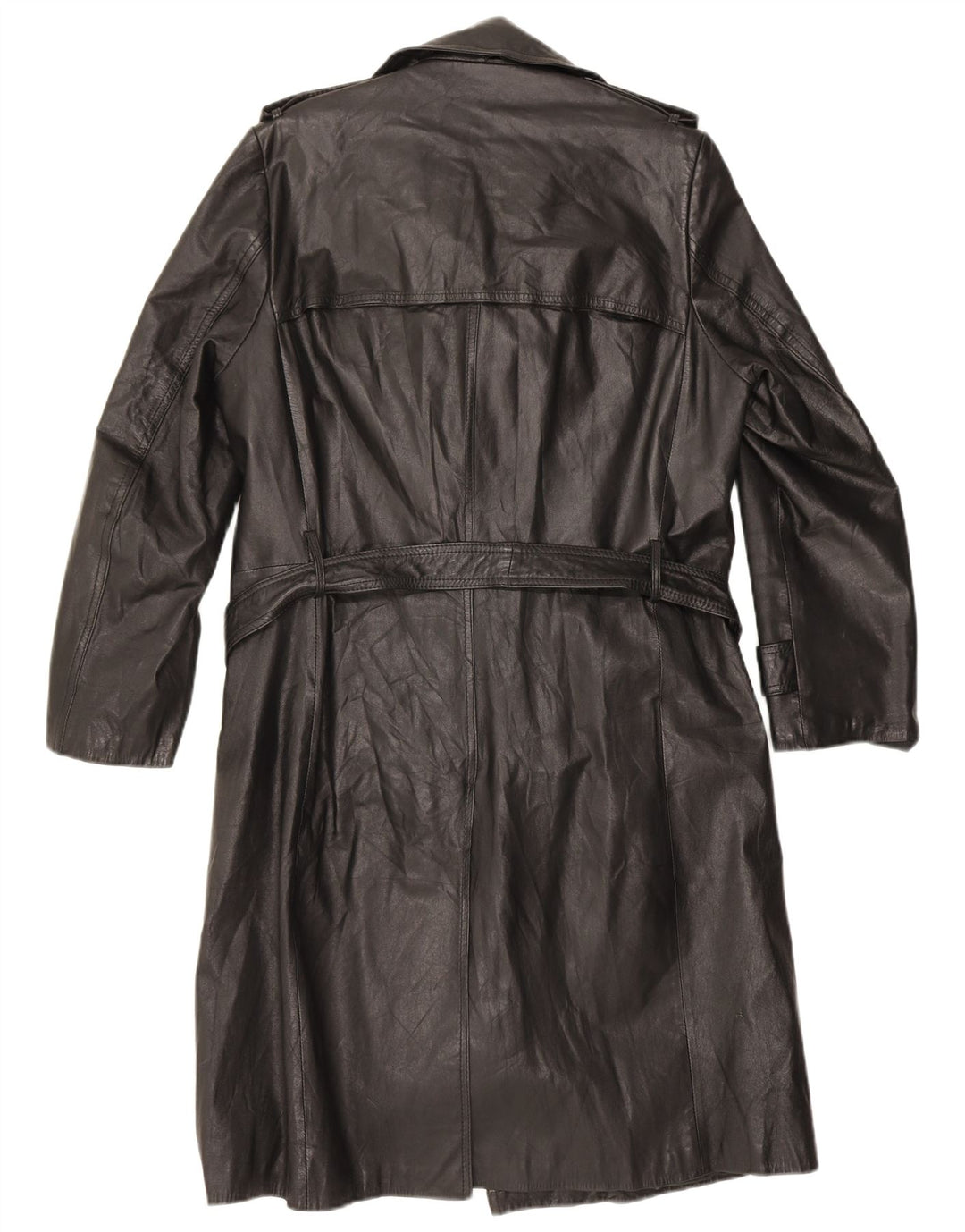 Casaco de couro masculino vintage EU 46 pequeno preto