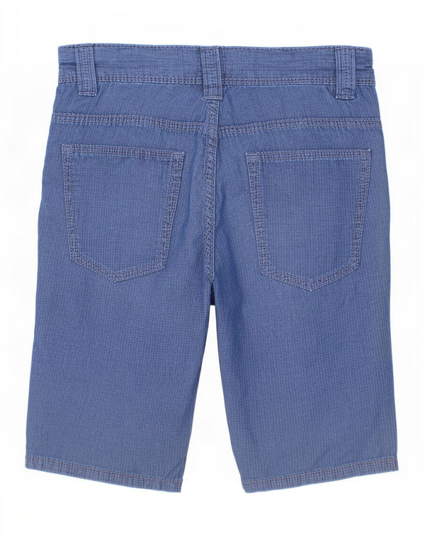Benetton Meninos Calções Casuais 10-11 Anos XL W29 Xadrez Azul