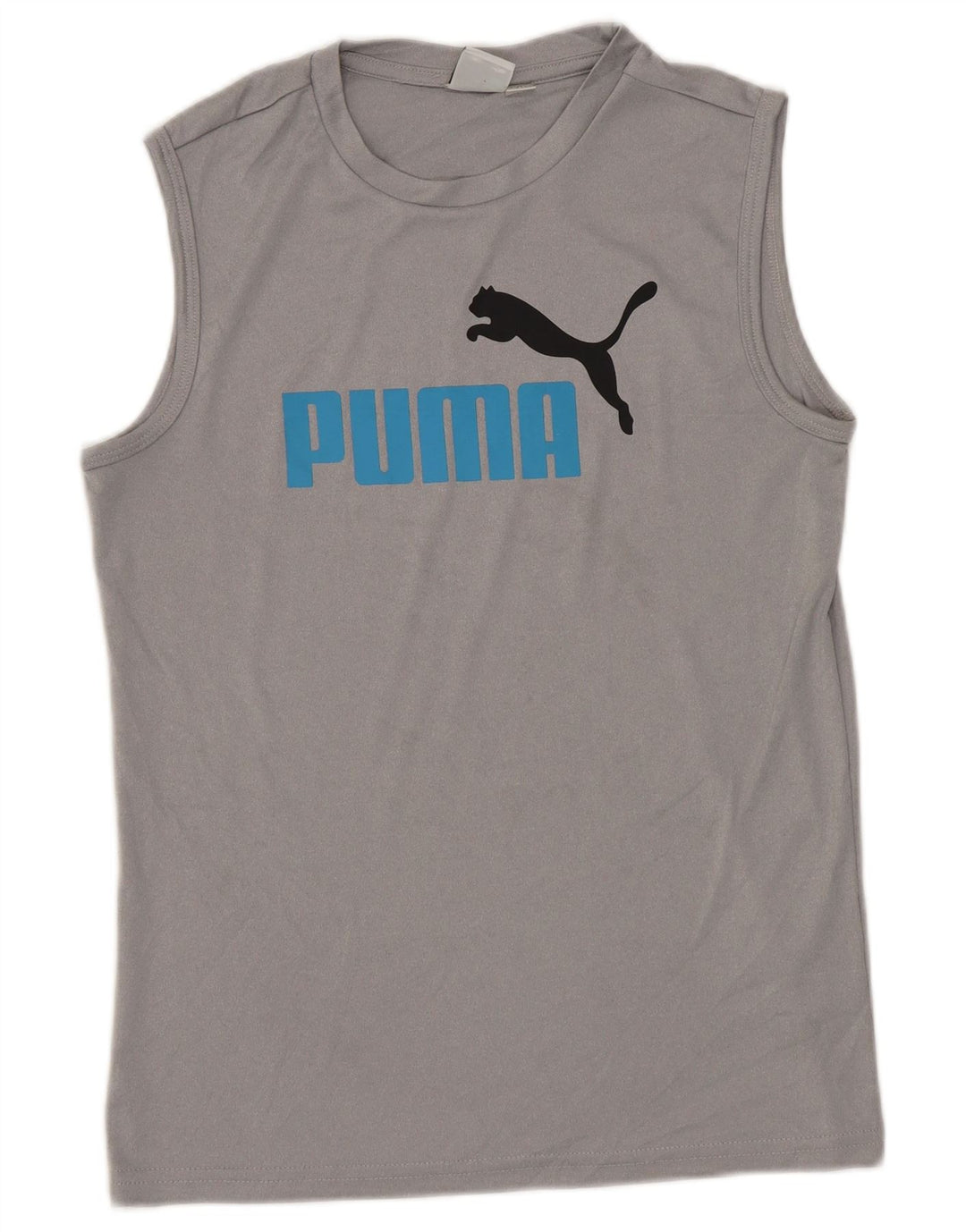 Puma Boys Graphic Vest Top 10-11 Anos Cinza Médio Poliéster
