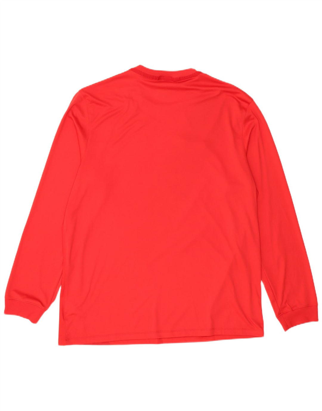 NIKE Masculino Dri Fit Top Manga Longa XL Vermelho Colourblock Poliéster