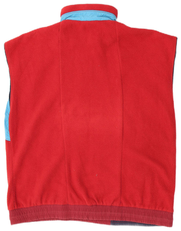 AUSTRALIAN L'ALPINA Mens Loose Fit Fleece Gilet IT 50 Médio Borgonha