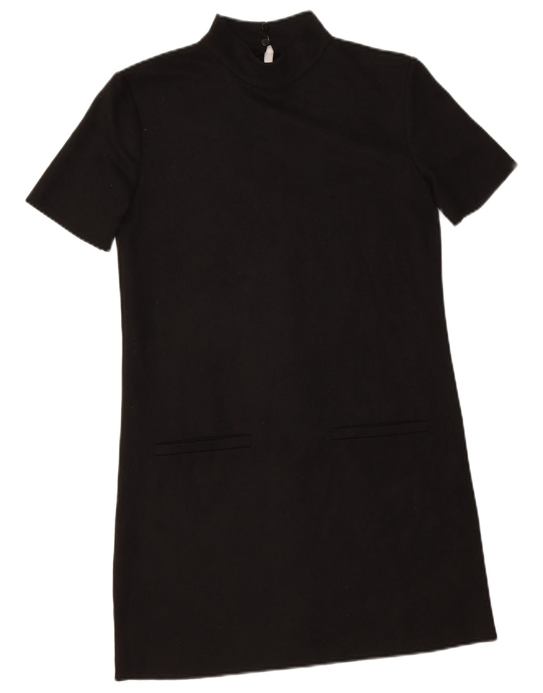 Zara Vestido Shift Feminino Reino Unido 6 XS Preto