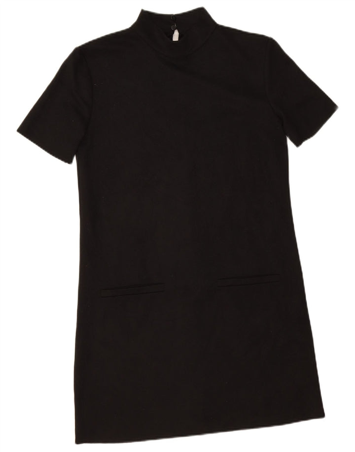 Zara Vestido Shift Feminino Reino Unido 6 XS Preto