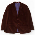 Gant Jaqueta blazer masculina de veludo cotelê com 2 botões UE 50 grande algodão marrom