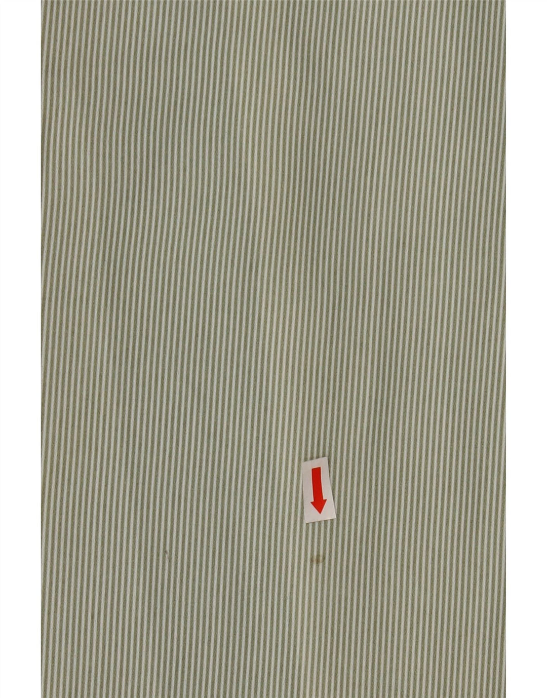 Saia alargada feminina vintage IT 46 grande poliéster listrado verde W30