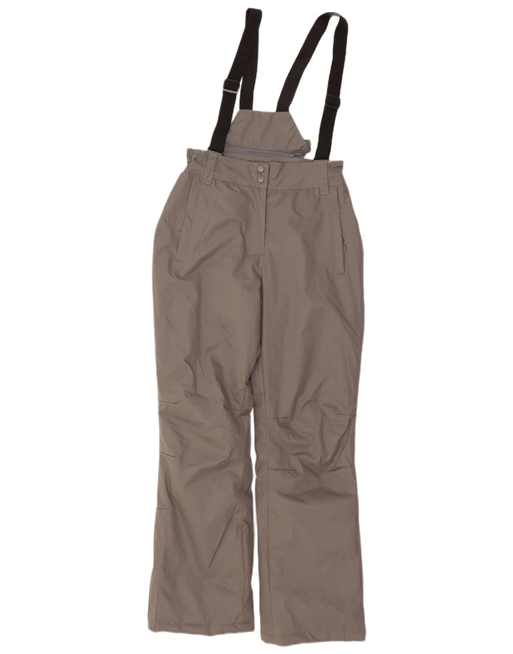 Mountain Warehouse Calça feminina de esqui Dungarees UK 10 pequena cinza
