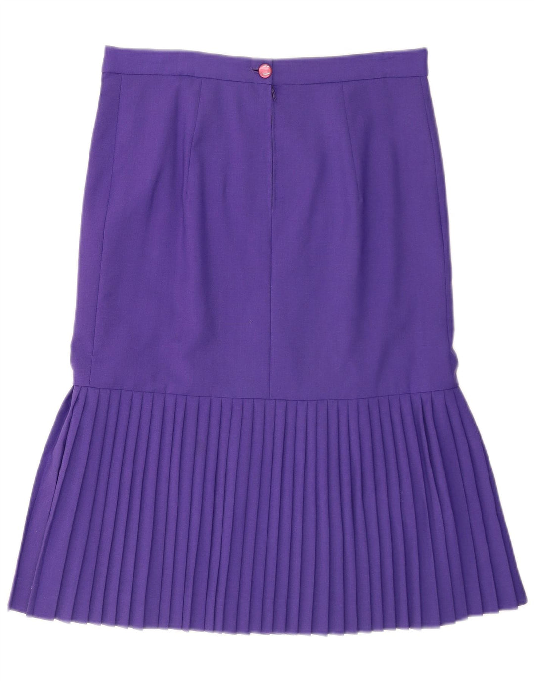 Saia plissada feminina vintage W30 médio roxo
