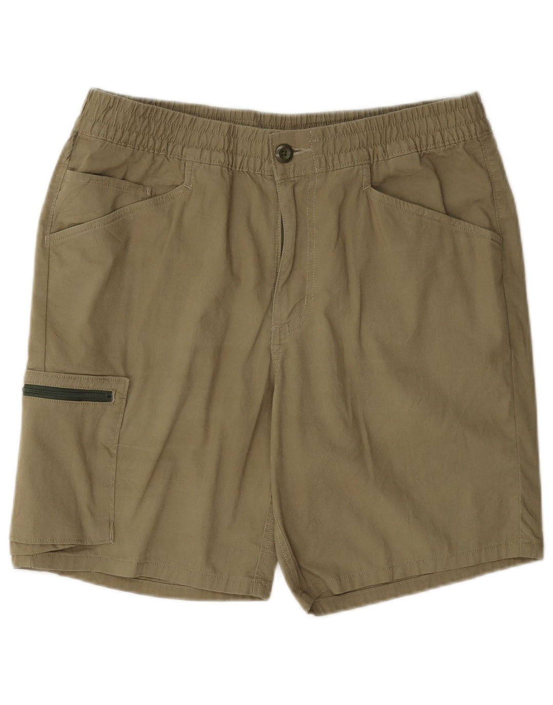 Shorts cargo masculino Patagonia médio W32 algodão cáqui