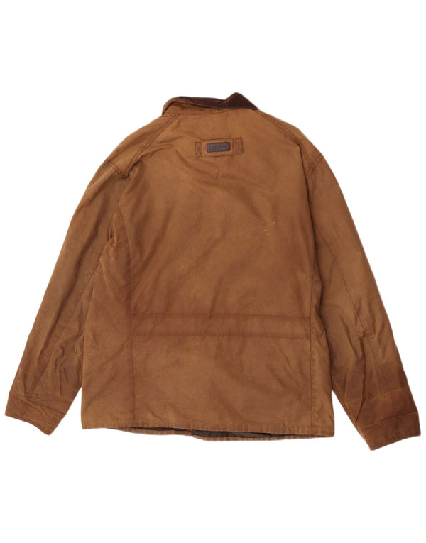 Jaqueta masculina de algodão encerado Barbour Reino Unido 38 marrom médio